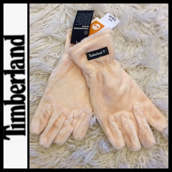 NWT Timberland Faux Fur Touchscreen Gloves - Picture 1 of 4